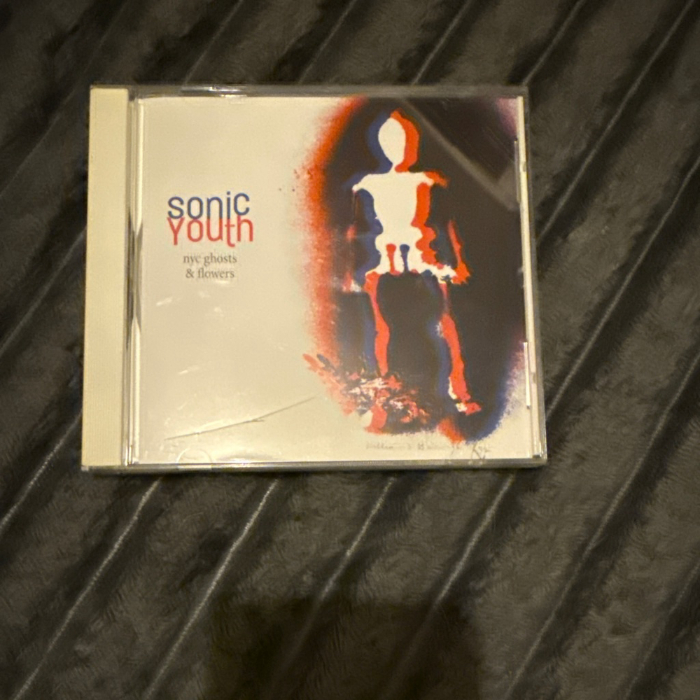 Sonic Youth NYC Ghosts & Flowers CD One Size White Red